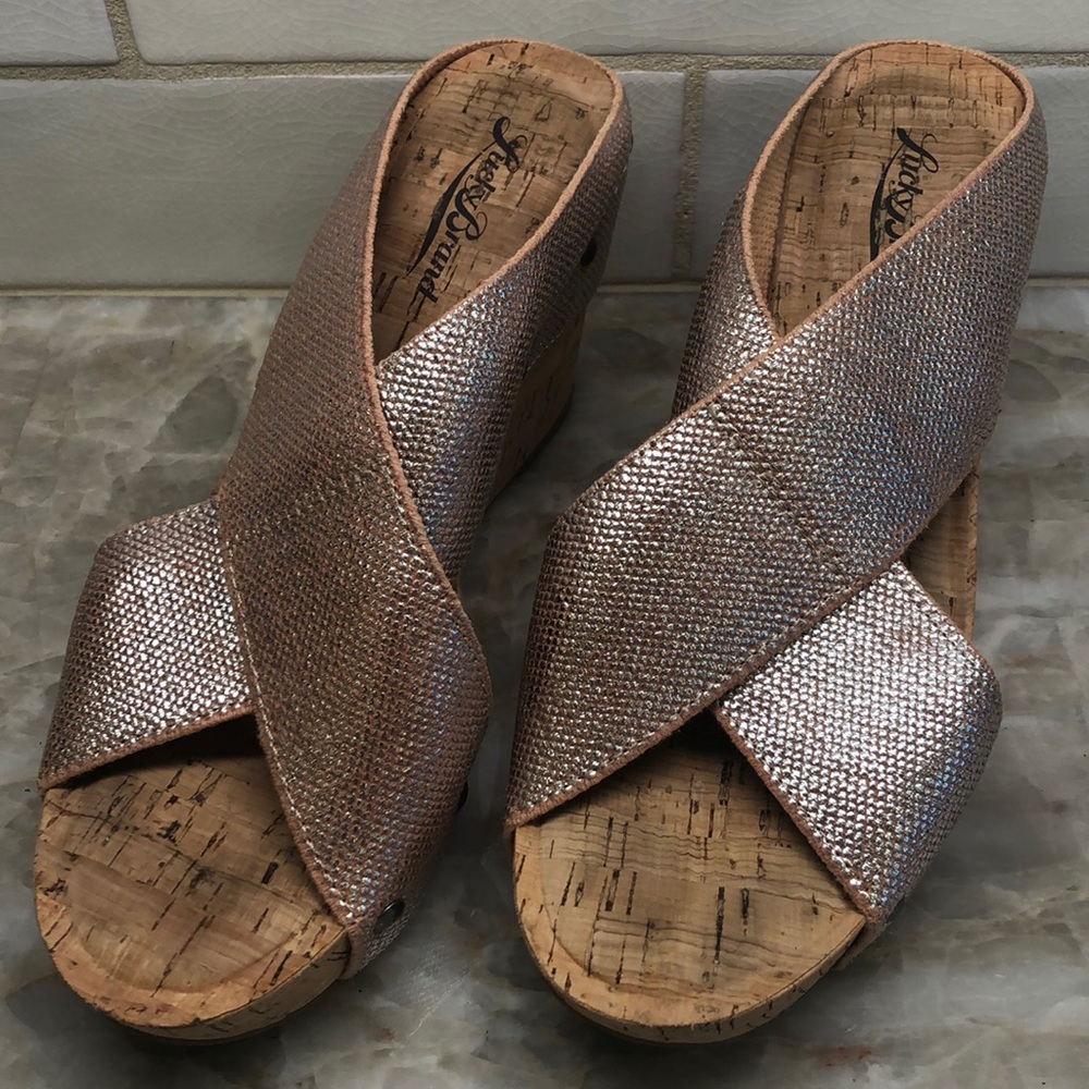 Lucky Brand cork wedges